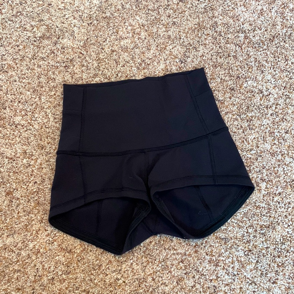 Black Lululemon Spandex Shorts